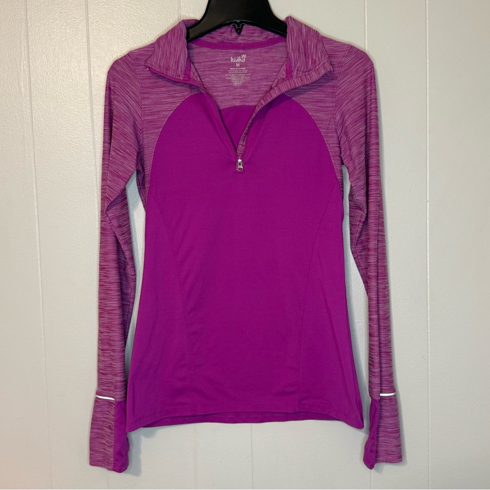 Lukka Magenta Long Sleeve Athletic Top size M.   NWOT